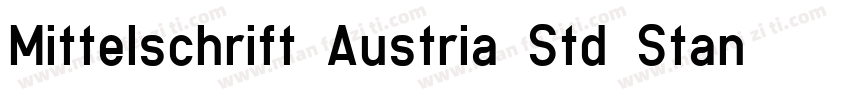 Mittelschrift Austria Std Standard字体转换